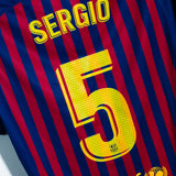 Barcelona 2018-19 Busquets Home Kit (M)