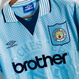 Manchester City 1995-97 Kinkladze Home Kit (YXL)