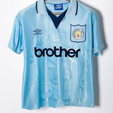Manchester City 1995-97 Kinkladze Home Kit (YXL)