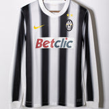 Juventus 2011-12 Long Sleeve Pirlo Home Kit (S)