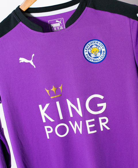 Leicester City 2015-16 Schmeichel Away GK Kit (YL)