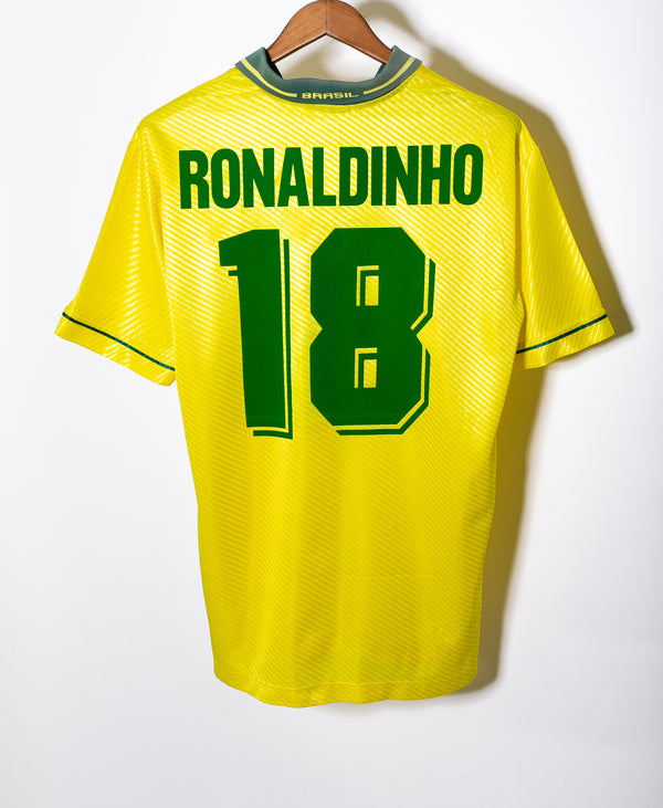Brazil 1996 Ronaldinho Home Kit (L)