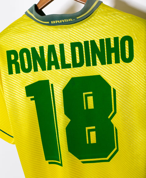 Brazil 1996 Ronaldinho Home Kit (L)