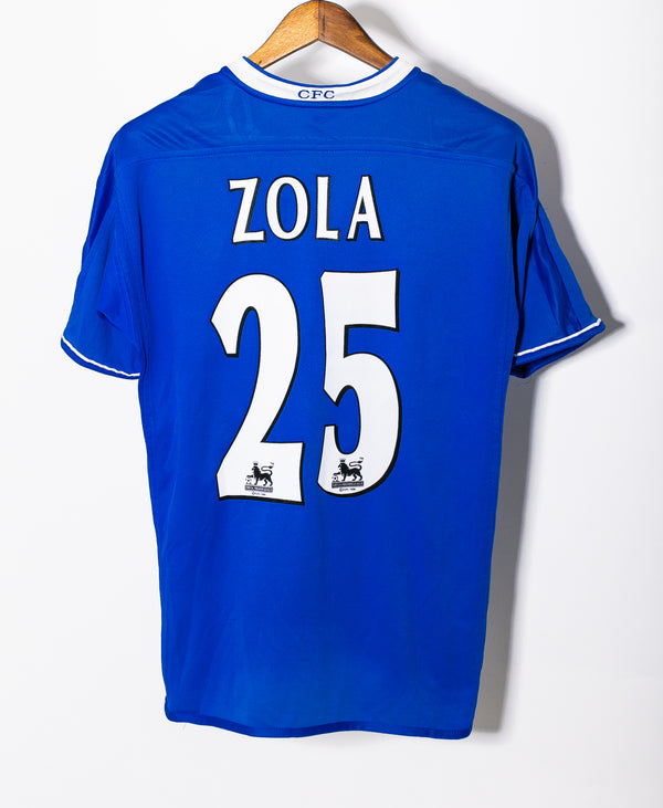 Chelsea 2003-04 Zola Home Kit (S)