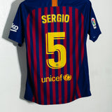 Barcelona 2018-19 Busquets Home Kit (M)