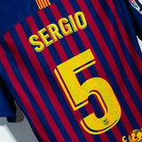 Barcelona 2018-19 Busquets Home Kit (M)