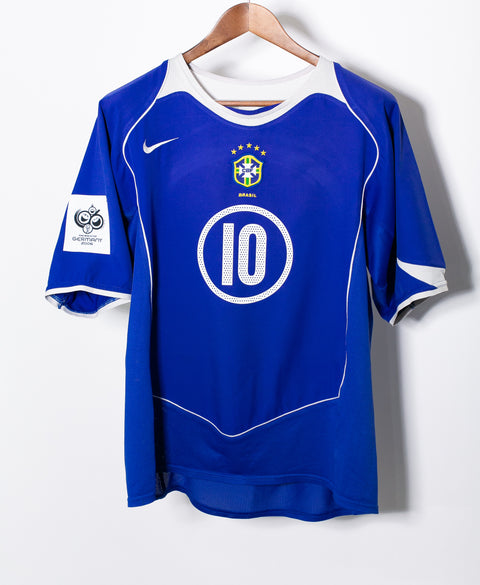 Brazil 2004 Ronaldinho Away Kit (M)