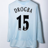 Chelsea 2005-06 Drogba Long Sleeve Away Kit (L)
