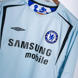 Chelsea 2005-06 Drogba Long Sleeve Away Kit (L)