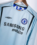 Chelsea 2005-06 Drogba Long Sleeve Away Kit (L)