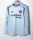 Chelsea 2005-06 Drogba Long Sleeve Away Kit (L)