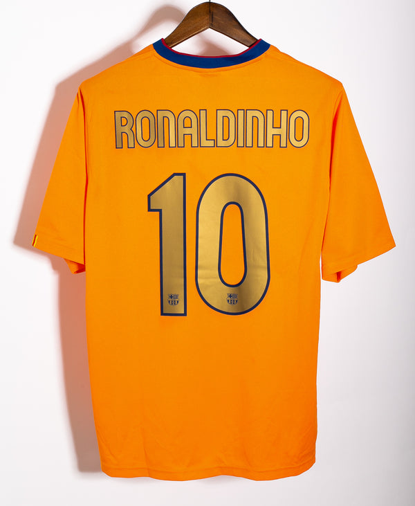 Barcelona 2006-07 Ronaldinho Away Fan Kit (XL)