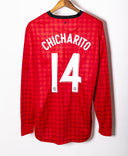 Manchester United 2012-13 Chicharito Long Sleeve Home Kit (XL)
