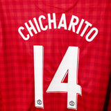 Manchester United 2012-13 Chicharito Long Sleeve Home Kit (XL)