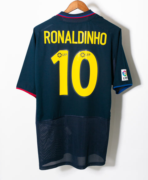 Barcelona 2003-04 Ronaldinho Third Kit (XL)