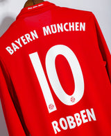 Bayern Munich 2016-17 Robben Long Sleeve Home Kit (M)