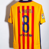 Barcelona 2015-16 Iniesta Away Kit (S)