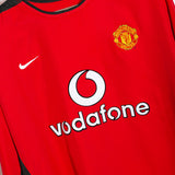Manchester United 2002-03 Solskjaer Long Sleeve Home Kit (XL)