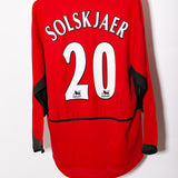 Manchester United 2002-03 Solskjaer Long Sleeve Home Kit (XL)