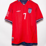 England 2002 Beckham Reversible Away Kit (L)