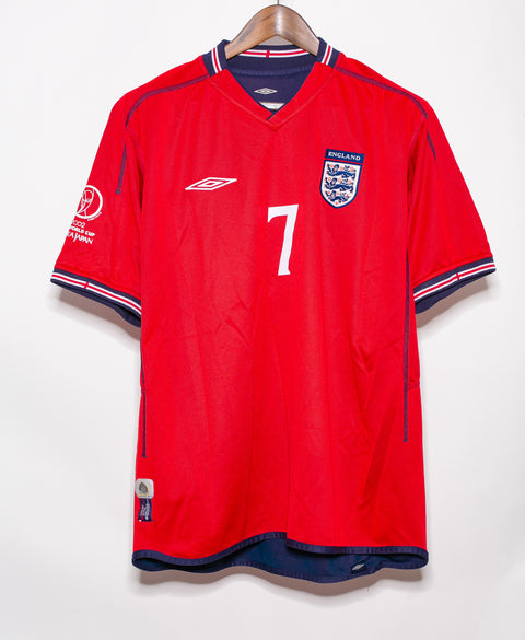 England 2002 Beckham Reversible Away Kit (L)