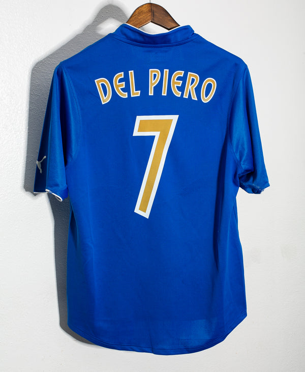 Italy 2006 Del Piero 7 World Cup Home Shirt (Excellent) L