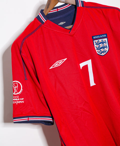 England 2002 Beckham Reversible Away Kit (L)