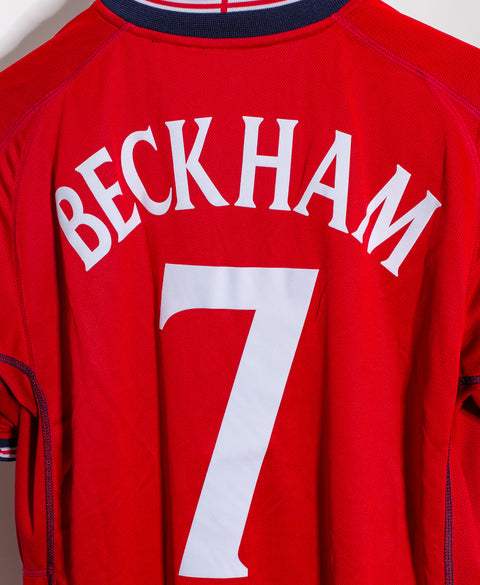 England 2002 Beckham Reversible Away Kit (L)