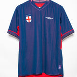 England 2002 Beckham Reversible Away Kit (L)