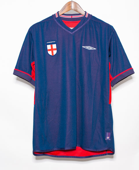 England 2002 Beckham Reversible Away Kit (L)