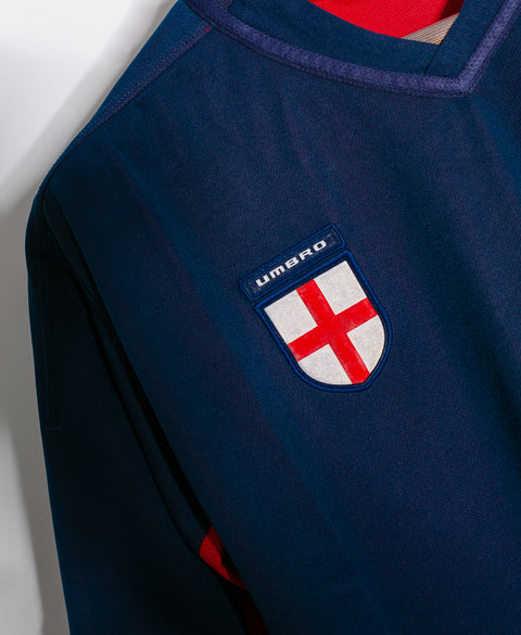 England 2002 Beckham Reversible Away Kit (L)