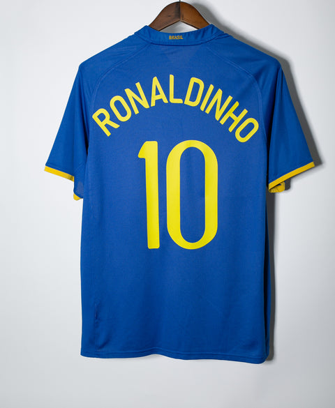 Brazil 2008 Ronaldinho Home Kit (M)