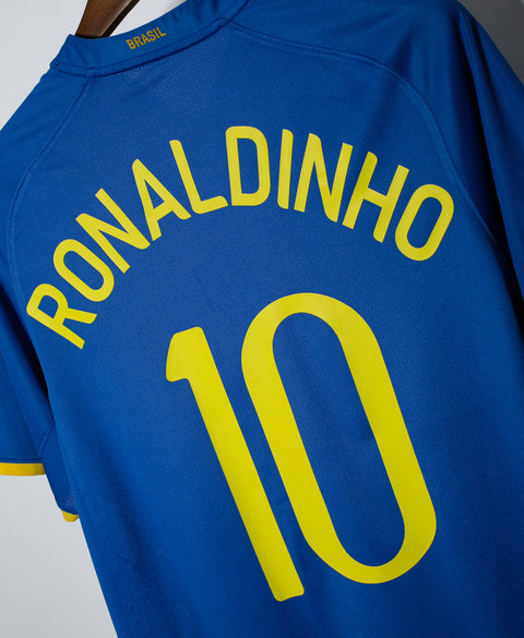 Brazil 2008 Ronaldinho Home Kit (M)