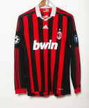 AC Milan 2009-10 Seedorf Long Sleeve Home Kit (L)