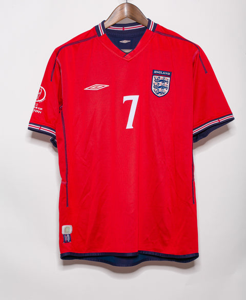 England 2002 Beckham Reversible Away Kit (M)