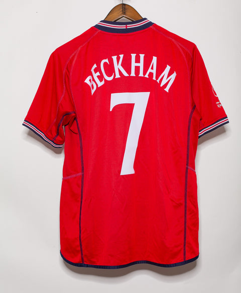 England 2002 Beckham Reversible Away Kit (M)