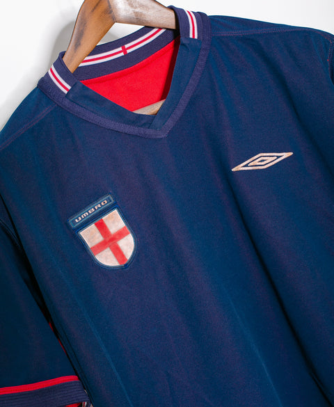 England 2002 Beckham Reversible Away Kit (M)