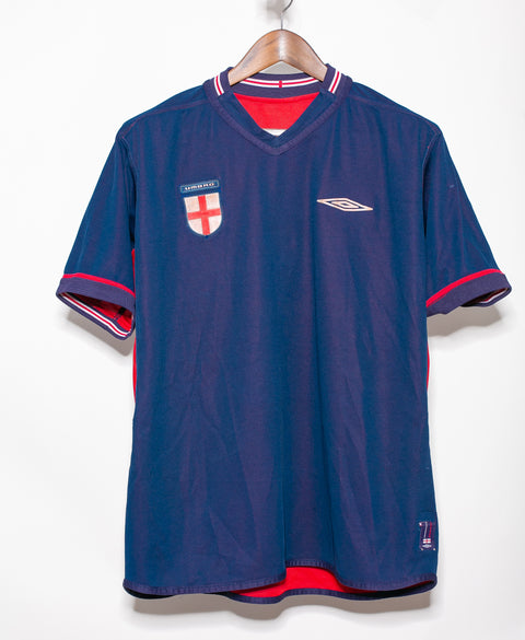 England 2002 Beckham Reversible Away Kit (M)