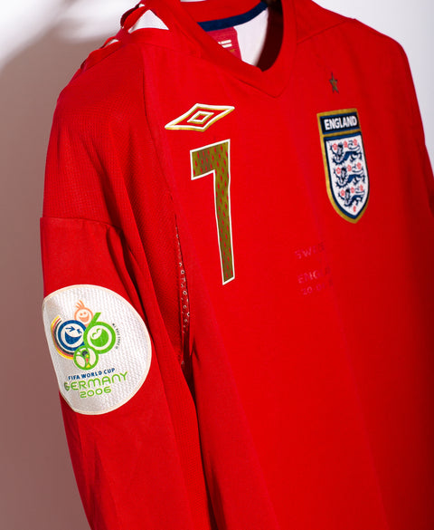 England 2006 Beckham Long Sleeve Away Kit (M)