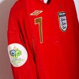 England 2006 Beckham Long Sleeve Away Kit (M)