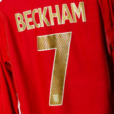 England 2006 Beckham Long Sleeve Away Kit (M)