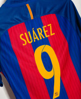 Barcelona 2016-17 Suarez Home Kit (S)