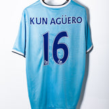 Manchester City 2013-14 Aguero Home Kit (2XL)