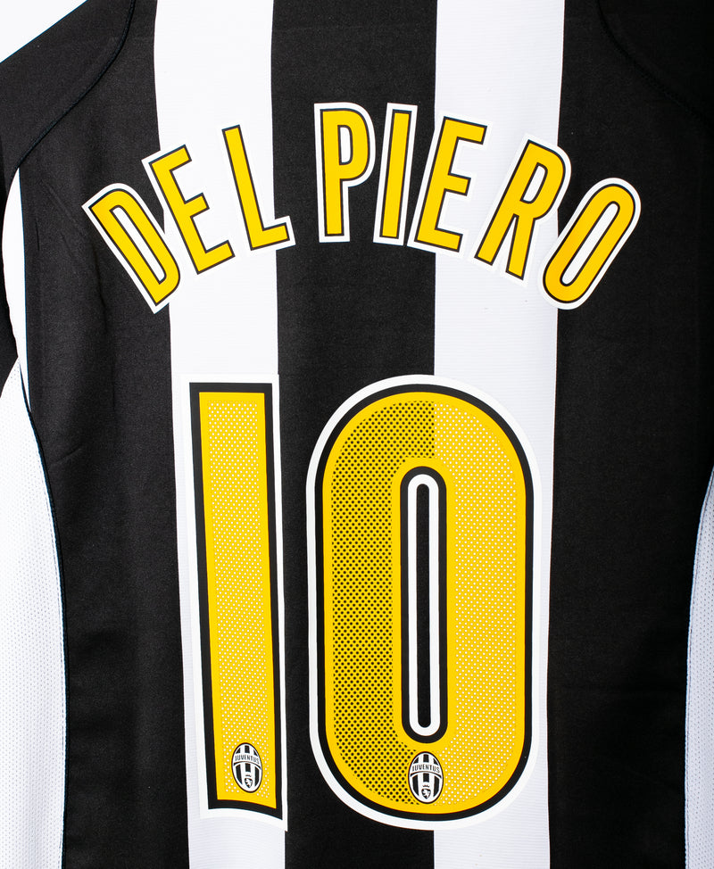 Juventus 2004-05 Del Piero Long Sleeve Home Kit (XL)