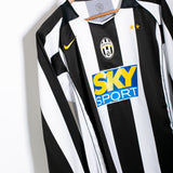 Juventus 2004-05 Del Piero Long Sleeve Home Kit (XL)