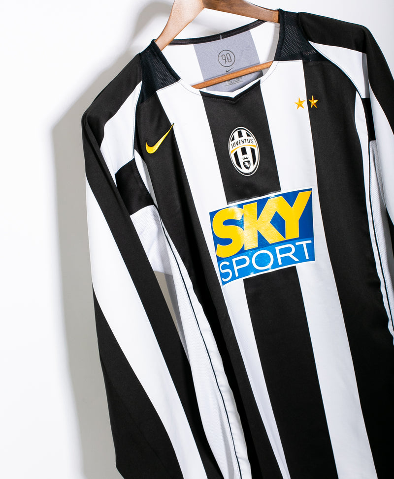 Juventus 2004-05 Del Piero Long Sleeve Home Kit (XL)