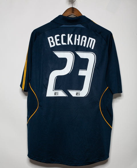 LA Galaxy 2007 Beckham Away Kit (L)