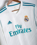 Real Madrid 2017-18 Ronaldo Long Sleeve Home Kit (M)