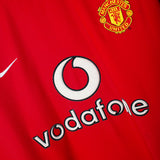 Manchester United 2002-03 Beckham Long Sleeve Home Kit (XL)