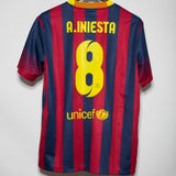 Barcelona 2013-14 Iniesta Home Kit (L)